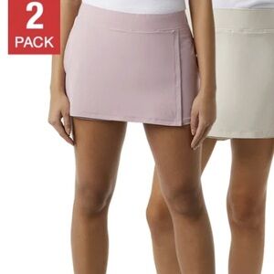 32 Degrees Kids Skorts 2-Pack in Pink and Cream